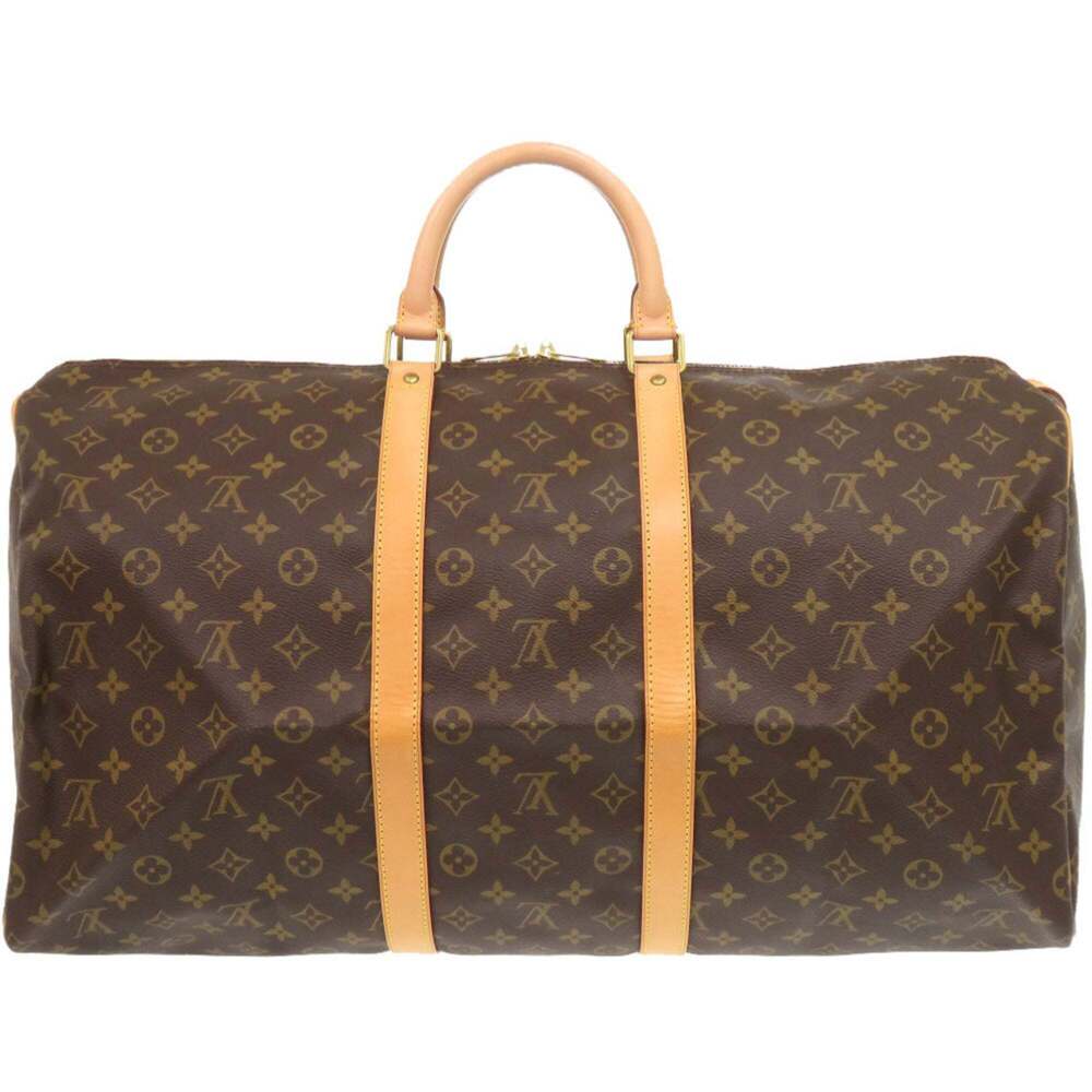 LOUIS VUITTON Brown Monogram Canvas Keepall 55 Boston Bag - Picture 2 of 10